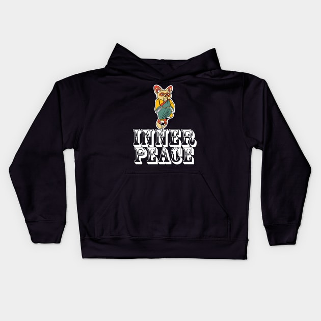 inner peace Kids Hoodie by Conqcreate Design